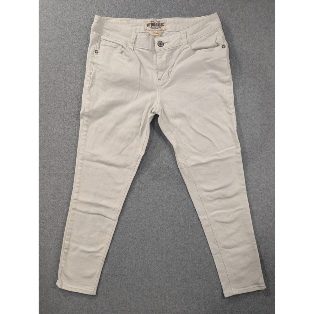 Hydraulic Jeans Womens 14 White Nolita Skinny Stretch Five Pocket HJ041038216